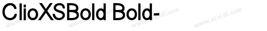 ClioXSBold Bold字体转换